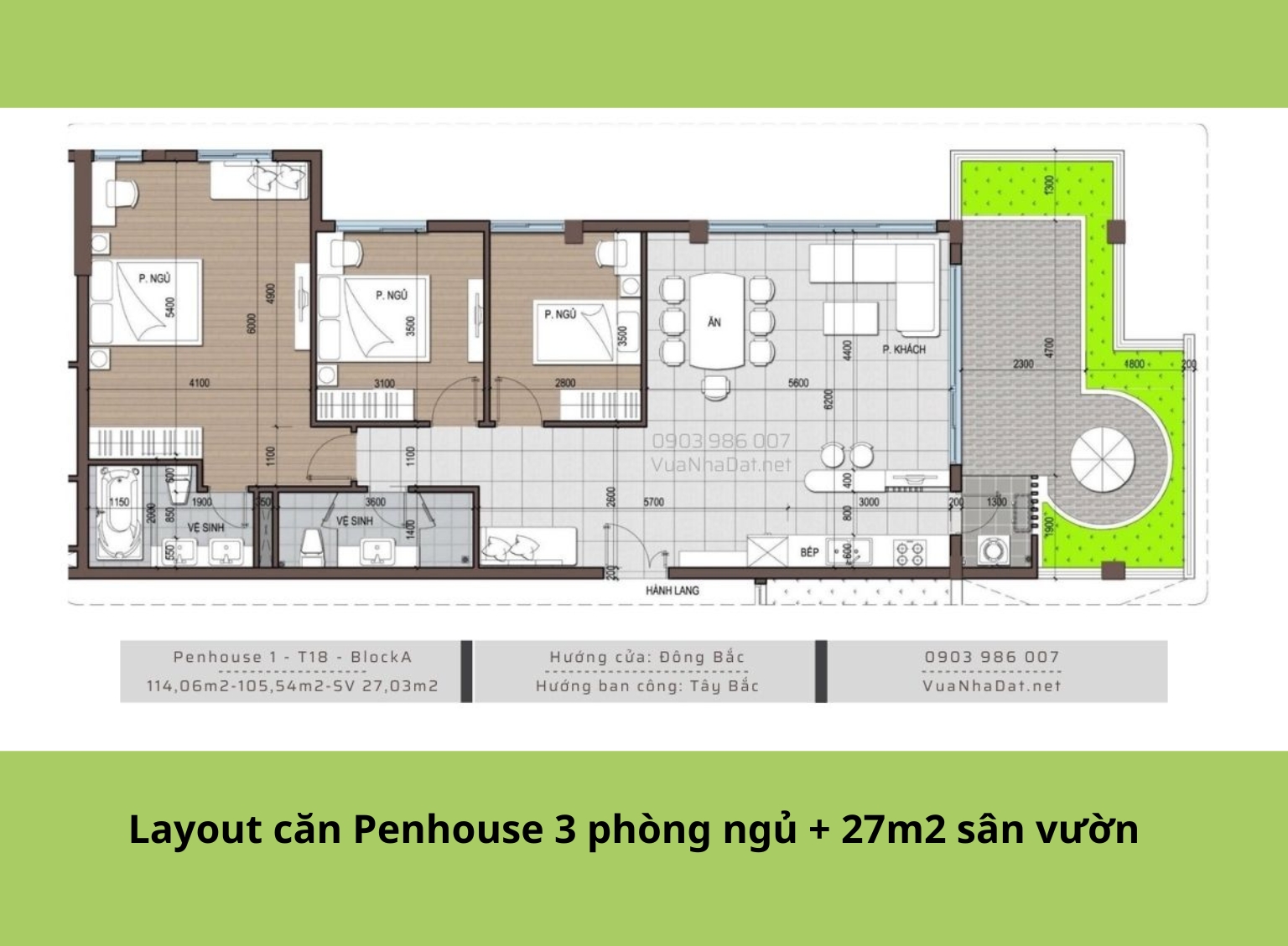 Conic Riverside - layout penhouse T18