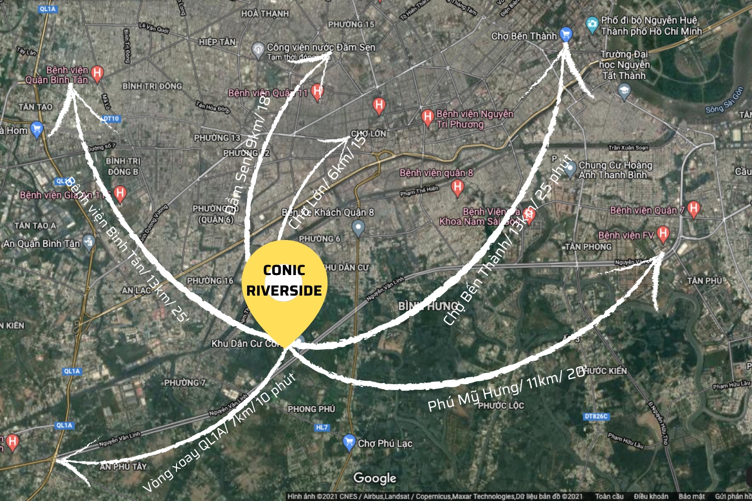 vi tri conic riverside